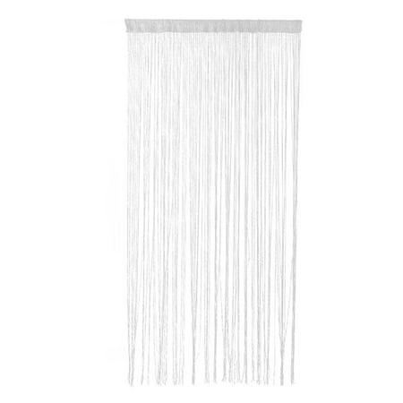 Dew Drop Glitter String Curtain Panel Wall Door Partition Room Divider (White)