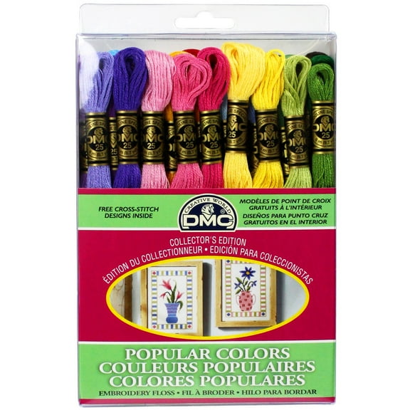 DMC Popular Colors Embroidery Floss, 12 Packs: 36 ct. (432 total)