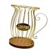 thumbnail image 4 of Cesta portafiltros de café, organizador de accesorios para barra de café, estuche con madera Oro, 4 of 9
