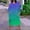 Green M, variant on TAGOLD Womens Dress, Plus Size Dress For Women Round-Neck Casual Sundresses Pocket Knee Long Sleeve With Pockets