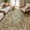 Brick/Brown/Green-5' x 8' (Rectangular), variant on Area Rugs 8'x10' Washable Non-slip Floral Vintage Distress Print Pattern Medallion Carpet For Living Room Bedroom Dining Dark Green Gray