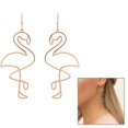 thumbnail image 2 of 1 Pair Fashion Creative Geometric Hollow Flamingo Dangle Earrings Jewelry for Women Girls (E2008), 2 of 3