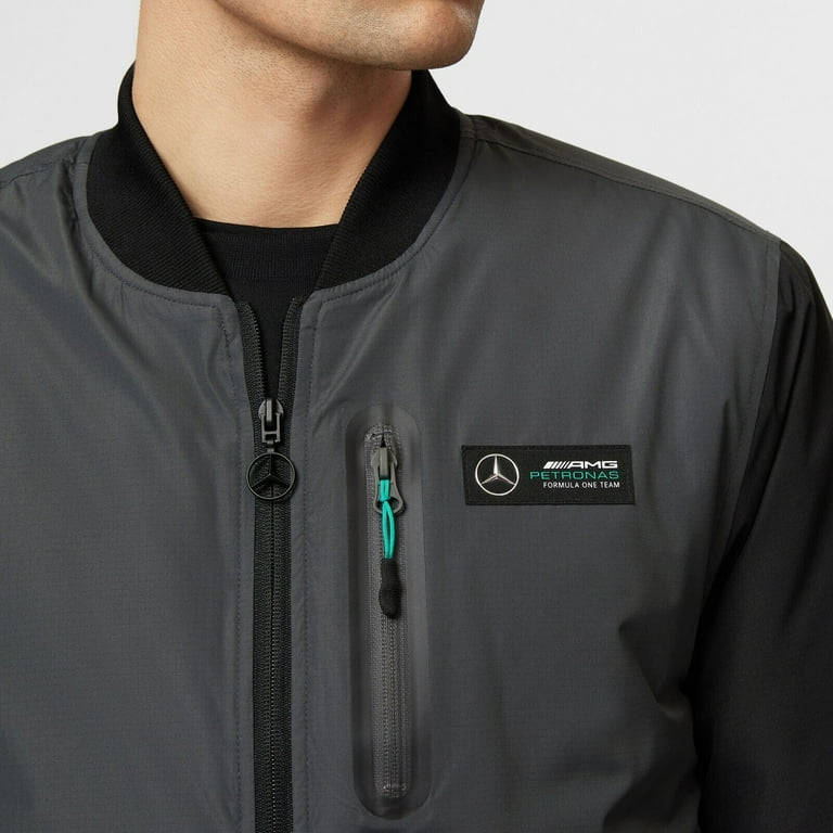 Mercedes Amg Petronas F1 Team Mens Bomber Grey And Black