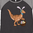 thumbnail image 4 of Inktastic Easter Velociraptor with Bunny Ears Women's Plus Size T-Shirt, 4 of 5