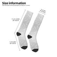 thumbnail image 5 of Easygdp Silver Glitter Soccer Socks Sport Knee High Socks Calf Compression Athletic Socks for Men and Women, 5 of 9