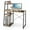 Natural, variant on Costway Home Office Desk with Bookshelf Host Stand Metal Frame Study Writing Desk