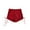 Red, variant on Womens High Waisted Swim Board Shorts Mesh Sheer See Through Sexy Beach Summer Shorts with Drwastring Bikini Bottoms