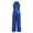 Royal Blue, variant on Kids Girls Allover Sequins Romper Halter Neck Sleeveless Strapy Back Dance Formal One-Piece Hot Pink 6