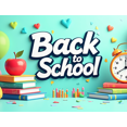 thumbnail image 4 of Back to School Books Clock Kids Poster Backdrop Banner Classroom Supplies Educational Decorations School Event Party Photography Props, 4 of 4