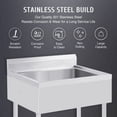 thumbnail image 4 of Commercial Kitchen Sink Stainless Steel Catering Bowl Warewashing Basin+Drainer, 4 of 23