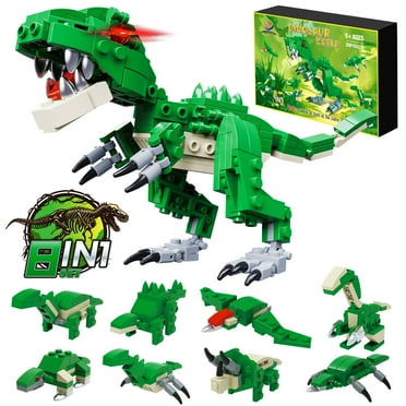 Dinosaurs Building Blocks Kit, 8-in-1 Dinosaurs Toys, STEM Educational Dinosaur Building Toys, Christmas Gifts for Boys Girls Age 6  (219 Pieces)