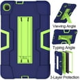 thumbnail image 3 of Mignova for Samsung Galaxy Tab A 8.4 Inch 2020 Model SM-T307,Hybrid Heavy Duty Full-Body Shockproof Armor Rugged Protective Case Cover with Stand for Samsung Galaxy Tab A T307(Navy/Green), 3 of 6