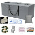 thumbnail image 1 of Garden Cushion Storage Bag Outdoor Garden Furniture Cushion Storage Bag with Handle and Carry Bag Rip Proof 210T Polyester Christmas Tree Storage Bag Patio Furniture Storage Bags (Grey), 1 of 7