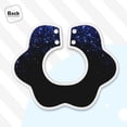 thumbnail image 4 of Hirioo Black Blue Glitter Sparkles for Baby Cotton Petal Bib Drool Bibs for Baby Boy Unisex, 4 of 9
