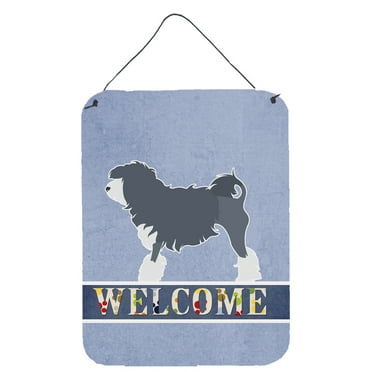 Carolines Treasures BB5539DS1216 Lowchen Welcome Wall or Door Hanging Prints