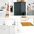 thumbnail image 5 of Mejora de muebles con tiradores de cuero genuino para cajones, pomos de gabinete de material suave de estilo industrial para cocinas y baños, 10 piezas de fácil instalación con tornillos incluidos, 5 of 5