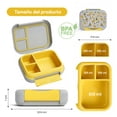 thumbnail image 2 of Lonchera para niño tipo bento box, lunch box con 3 divisiones, sellado hermetico anti fugaz (Camion), 2 of 7