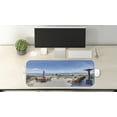 thumbnail image 2 of Landscape Computer Mouse Pad, White House Terrace Balcony for Sunbathing Relaxing Sea Ocean Scenery, Rectangle Non-Slip Rubber Mousepad Large, 31" x 12" Gaming Size, Multicolor, by Ambesonne, 2 of 2