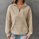 thumbnail image 5 of Sudaderas bonitas,Blusa informal de manga larga para mujer, camiseta holgada, jersey de poliéster, cuello con solapa, para uso diario, sopatenor, 5 of 9