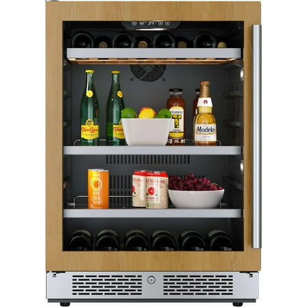 Avallon Awbc242lh 24" Wide 14 Bottle Capacity And 82 Can Capacity Left Hinge Wine And