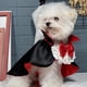 thumbnail image 1 of 1pc Halloween Pet Costume For Cats And Small Dogs, Party Decorations Dog Capes With Bow Tie For Small And Medium-sized Dogs, 1 of 5