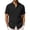 Mens Shirts Black, variant on Summer Beach Shirt for Men Linen Button Down Short Sleeve with Pocket Hawaiian T-Shirt Tops Fathers Gift