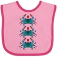 thumbnail image 3 of Inktastic Blue Crab Lover Boys or Girls Baby Bib, 3 of 4