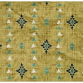 thumbnail image 4 of oneOone Cotton Poplin Twill Yellow Fabric Texture & Triangle Geometric Craft Projects Decor Fabric Printed By The Yard 56 Inch Wide, 4 of 4