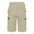 thumbnail image 5 of Mapamyumco Women's Hiking Cargo Shorts Ultra Stretch Quick Dry Lightweight for Camping Travel Golf with Zipper Pockets Khaki XS, 5 of 6