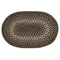 thumbnail image 3 of Better Trends Oval Braided Rug 42"x 46" 100% Wool Mat for Indoor Use, Area Rug for Bedroom Woodbridge Collection - (Black), 3 of 6