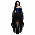 thumbnail image 2 of Women's Halloween Dressess Long Gothic Dress, Witch Costume Vampire Renaissance Butterfly Sleeve Mesh Party Retro Costumes, 2 of 7