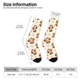 thumbnail image 2 of Honeii Sloth Yoga Print Adult Socks,Crew Socks,Casual Calf Socks,Daily Wear Socks for Men & Women, Perfect for Sports, Casual and Everyday Use, 2 of 6