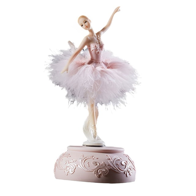 Injueey Caja Musical de bailarina, elegante bailarina, cajas de figuritas artesanales elegantes para niñas, regalo de cumpleaños de Type2 NO2