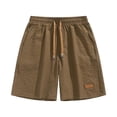 thumbnail image 6 of Besolor Men's Workout Shorts Wide Leg Elastic Waisted Drawstring Casual Loose Athletic Running Shorts with Pockets(Medium,Coffee), 6 of 6
