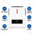 thumbnail image 2 of Inversor híbrido CNSWIPOWER de 3600 W, 24 V CC a 110 V/120 V CA, onda sinusoidal pura, monofásica con controlador MPPT de 120 A, 2 of 5