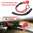 thumbnail image 3 of Riwesomey Paquete de 2 cuerdas de grillete de fibra sintética para coche, protección térmica profesional portátil, accesorios de correa Vehículos, repuestos y accesorios Mis, 3 of 6