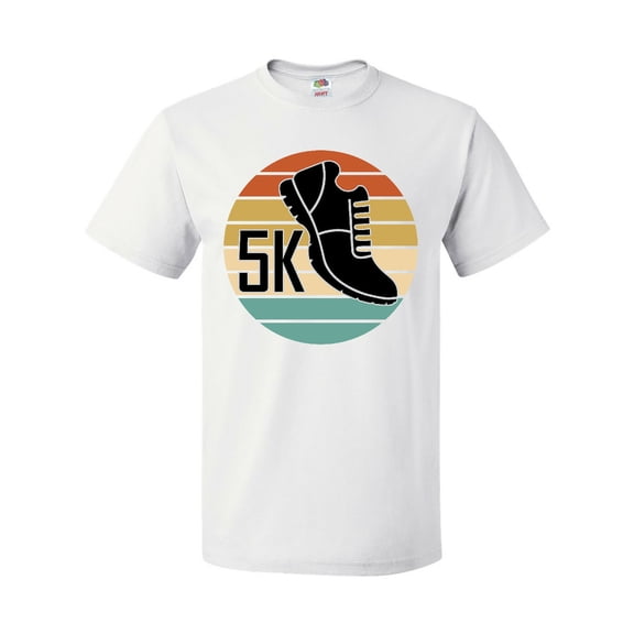 Inktastic 5K Race Running Retro Sunset Runner T-Shirt