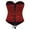Red, variant on Kaemgyyd Medieval Corset Top for Women Vintage Strapless Floral Renaissance Bodyshaper Lace up Zip Front Boned Overbust Corset