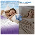 thumbnail image 2 of Purple White Ombre Cooling Blanket,Lightweight Breathable Summer Throw Blanket with Double Sided Cold Effect,Modern Abstract Art Farmhouse Gradient Picnic Blankets Bed Sheet for Hot Sleepers 60"x80", 2 of 8