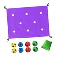 thumbnail image 2 of Juego de coordinación de lonas con agujeros para fomentar el espíritu de equipo en el jardín, interior y patio trasero. Violeta, 2 of 8
