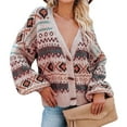 thumbnail image 3 of Drop Shoulder Knitted Tops Button Women Knitted Sweater V Neck Comfortable For Home For Office For Female ANGGREK Ropa, 3 of 6