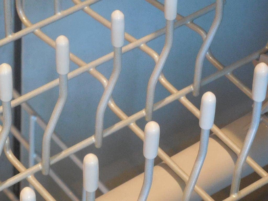 (NEW 1oz size) Uber Goop WHITE Dishwasher Rack Coating/Glue w/150 caps