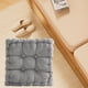 thumbnail image 5 of Cojín cuadrado con forma de galleta, sencillo, para sofá, oficina y sala de estar. Gris claro, 5 of 9