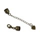 thumbnail image 4 of 10pcs Conjunto de Hallazgos de Fabricación de Joyas Broches de Langosta Extremo Del Cable Y Cadena de Extensión Bronce mayimx tapas de extremo a presión para joyería, 4 of 7