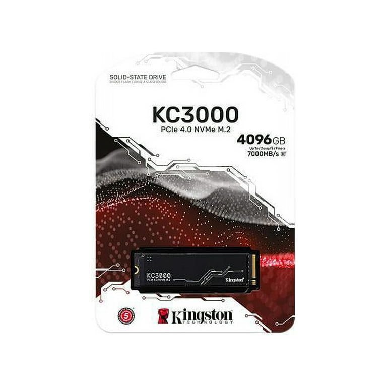 KINGSTON KC3000 PCIe 4.0 NVMe M.2 2280 - 4To - SKC3000D/4096G moins cher 