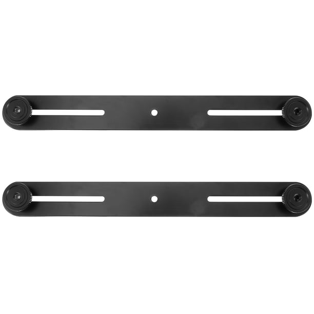 Soporte de extensión de montaje doble de barra de micrófono ajustable de 2 piezas para luz de flash
