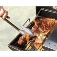 thumbnail image 2 of Pinzas para barbacoa, pinzas de cocina de silicona resistentes al calor de acero inoxidable, juego de 2, 2 of 5