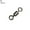 #8, variant on UDIYO 50Pcs #2-#10 Ball Bearing Swivel Solid Rings Fishing Connector Fishing Hooks