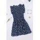thumbnail image 1 of ABPHQTO Minivestido de mujer con punto fruncido azul, 1 of 5