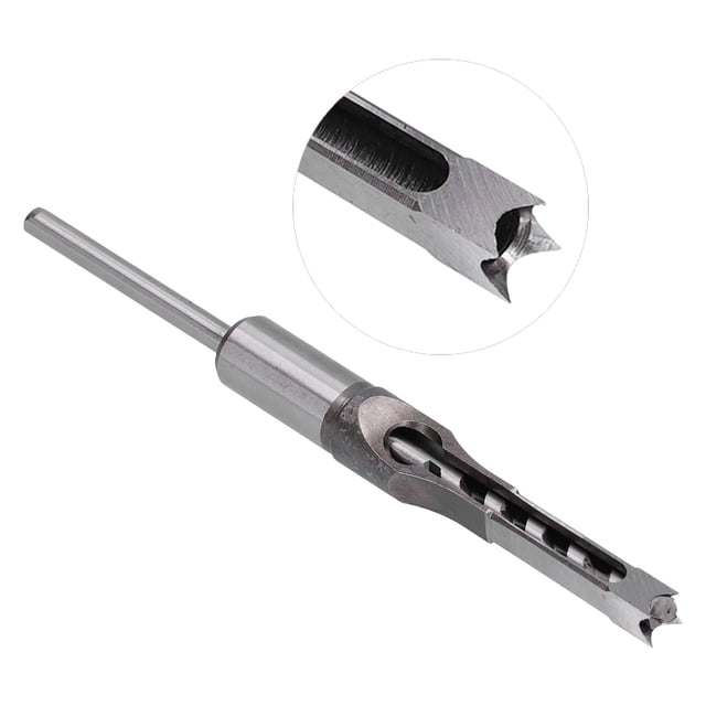Mortiser Square Drill Bit, Heat Treatment Incisive Wear-Resistant Square Wood Chisel Drill Bit For Hardwoods For Density Boards For Plastics 10mm,16mm,20mm